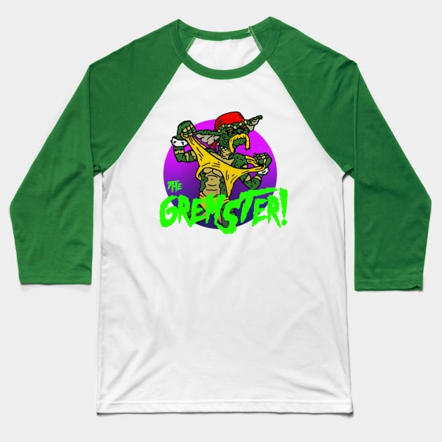 The Gremster Baseball T-Shirt by Undeadredneck